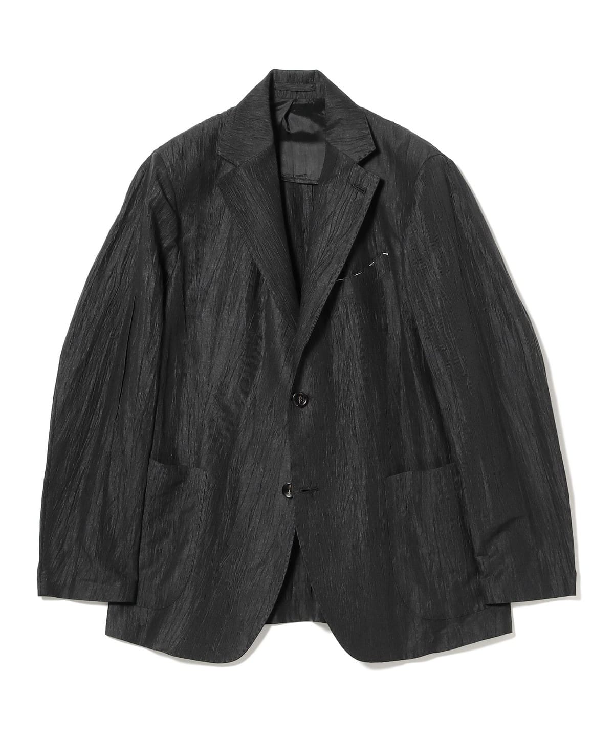 【別注】Finjack フィンジャック / ミックスファブリック クレープ ジャケット ジャケット MEN BLACK/175 50 【別注】Finjack フィンジャック / ミックスファブリック クレープ ジャケット ジャケット MEN BLACK/175 50
