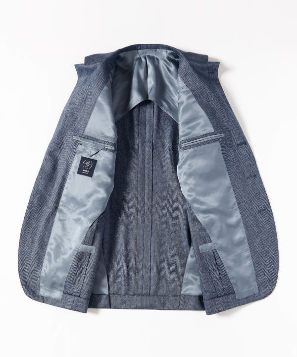 BEAMS'F リング ジャケット ヘリンボーン テラード ジャケット BEAMS´F リング ジャケット ヘリンボーン テラード ジャケット