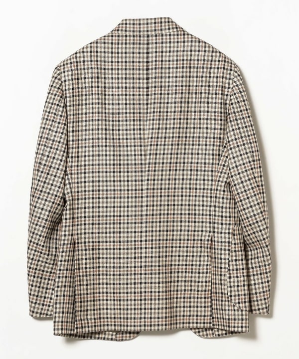BEAMS F（ビームスF）E.THOMAS ミックスファブリック チェック