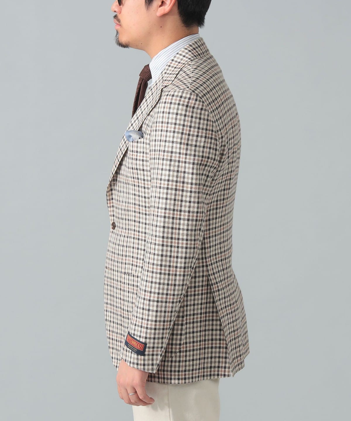 BEAMS F ビームスエフ E.THOMAS チェック ジャケット 21160688731_C_1.jpg