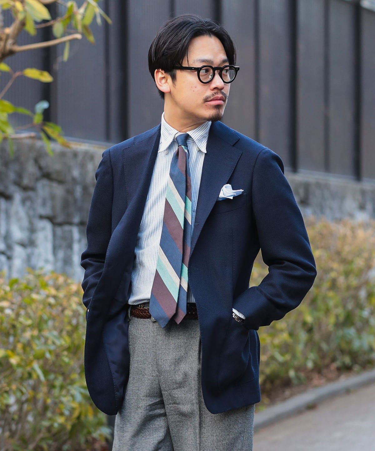 BEAMS F（ビームスF）HANDMADE SAVILE CLIFFORD ウールモヘヤ ブレザー