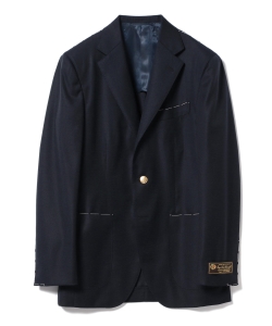 ▲BEAMS F / Loro Piana ネイビー3ボタンジャケット◎