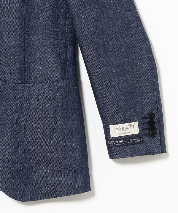 BEAMS FビームスF オリジナルEASYジャケット50ネイビー 日本製 BEAMS FビームスF オリジナルEASYジャケット50ネイビー 日本製