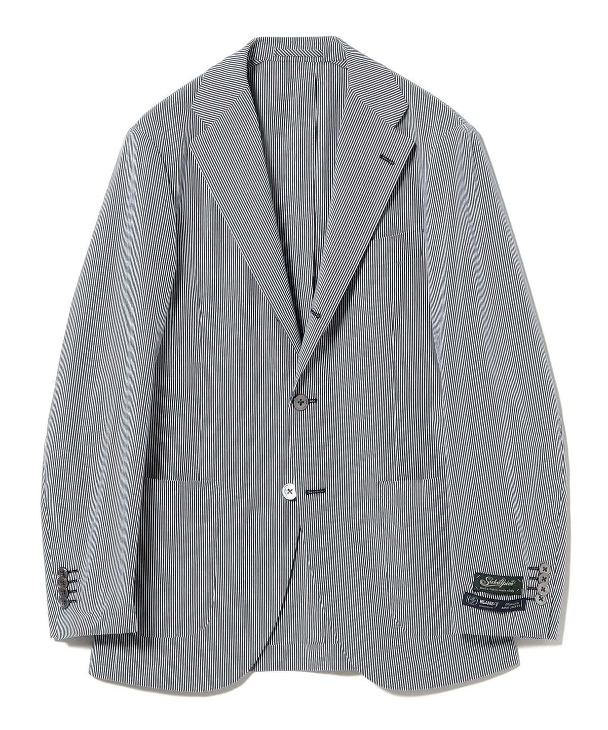 NEW EASY SUBALPINO ストライプ ジャケット ジャケット MEN LT. NAVY 44 NEW EASY SUBALPINO ストライプ ジャケット ジャケット MEN LT. NAVY 44