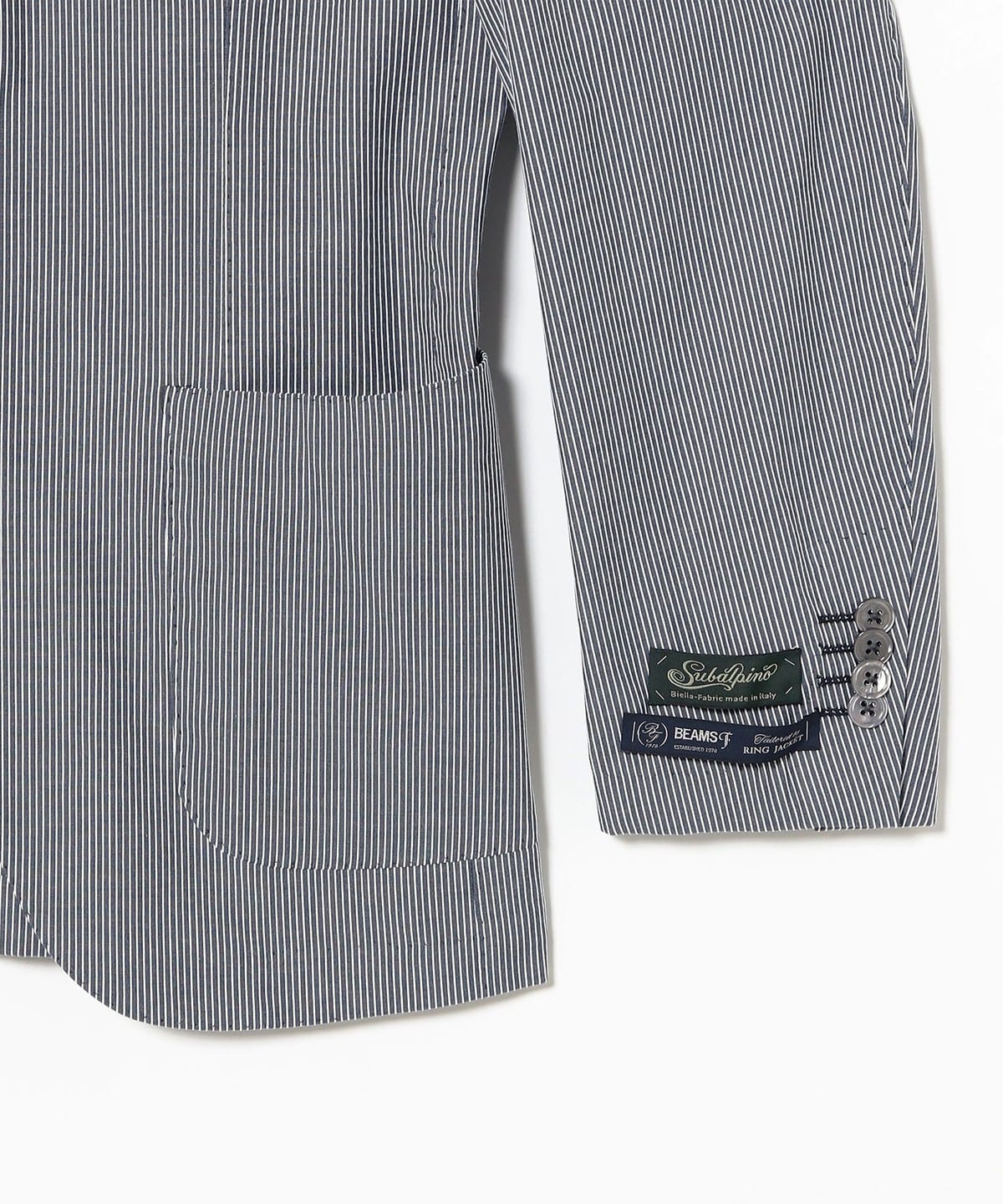 BEAMS F（ビームスF）NEW EASY SUBALPINO ストライプ ジャケット
