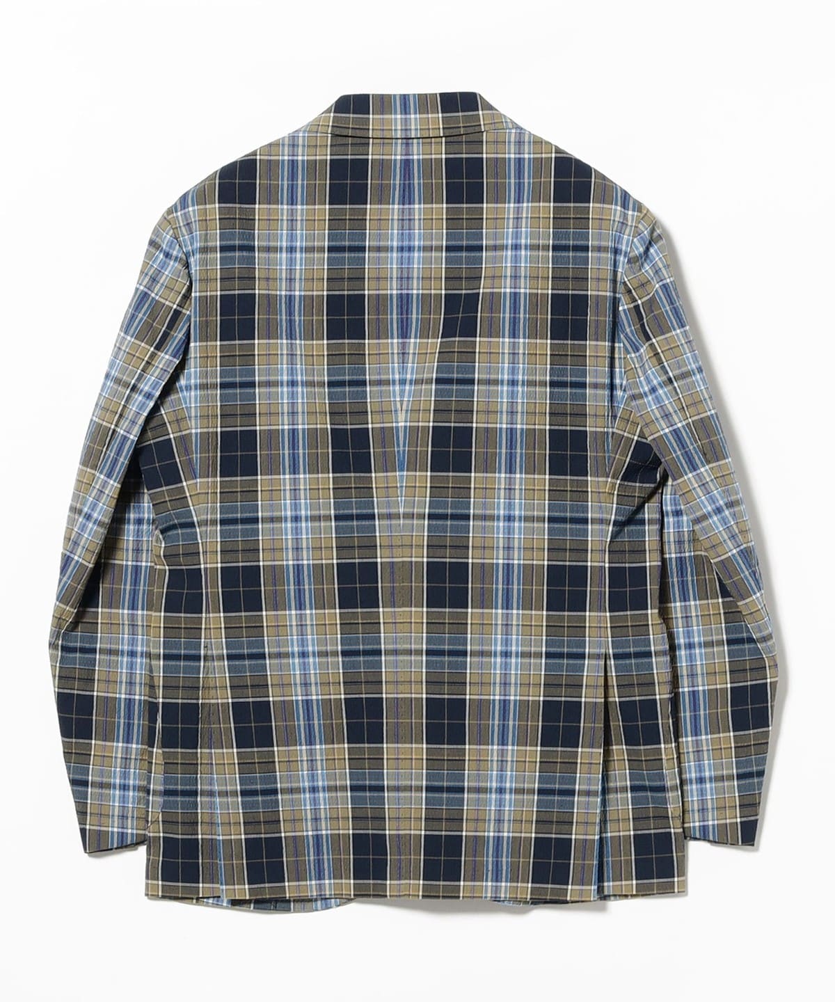 BEAMS F（ビームスF）NEW EASY ZANIERI タータンチェック シアサッカー