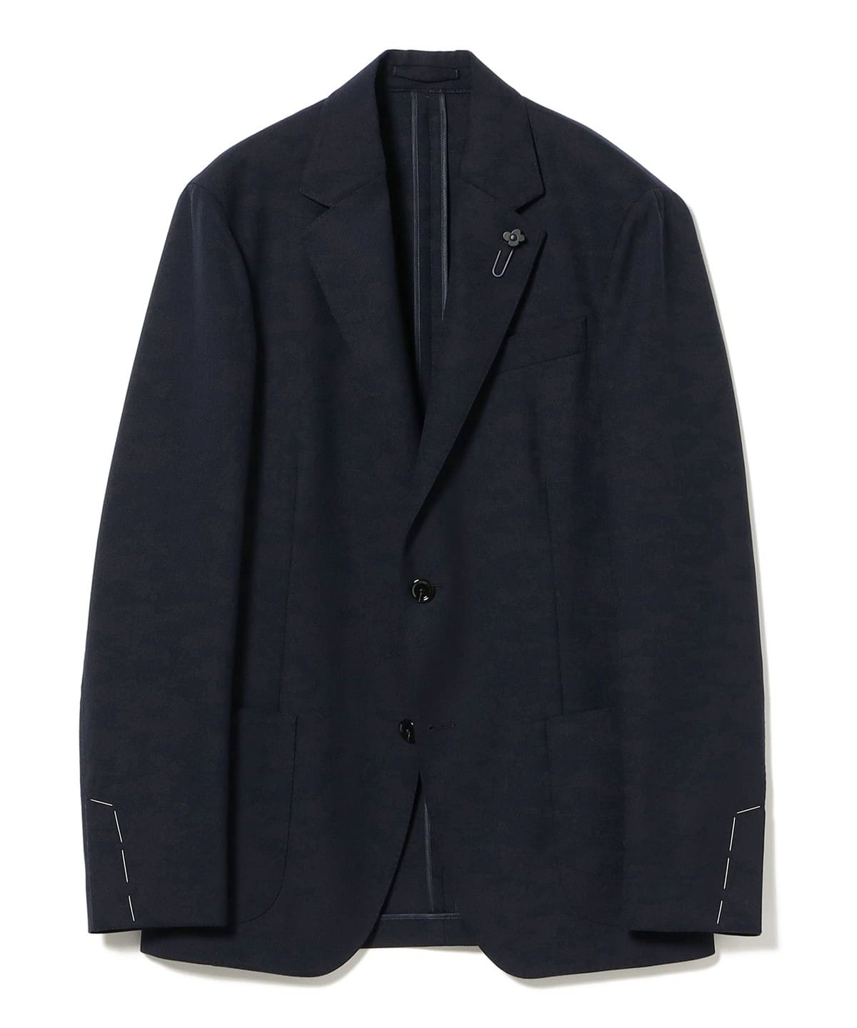 美品 LARDINI ネイビー ホップサックジャケット 44 春夏】LARDINIラルディーニネイビーホップサックジャケット44 - メルカリ