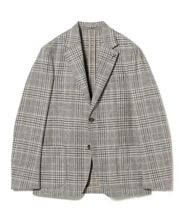 ラルディーニ　ロロピアーナ ウール　カシミヤ混　ジャケット　チェック　44 ラルディーニ ロロピアーナ ウール カシミヤ混 ジャケット チェック 44