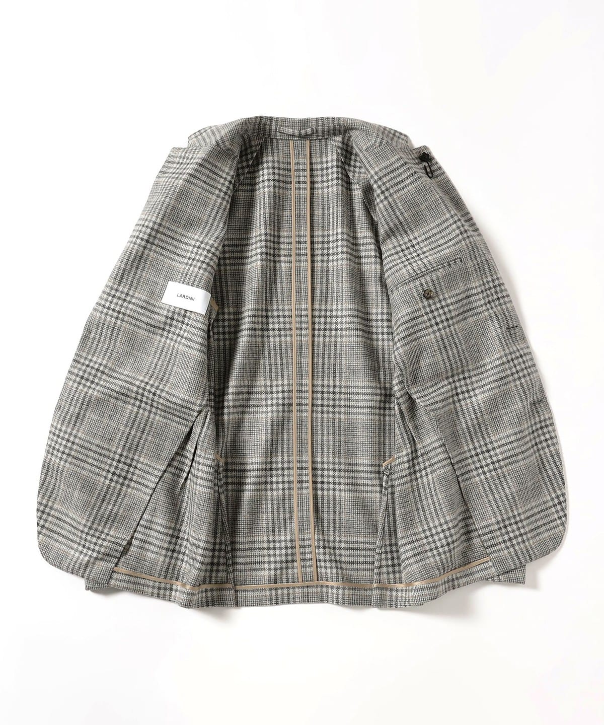 <極美品>LARDINI × BEAMS F カシミヤ ジャケット サイズ42 LARDINI（ラルディーニ）カシミアバスケットニットジャケット