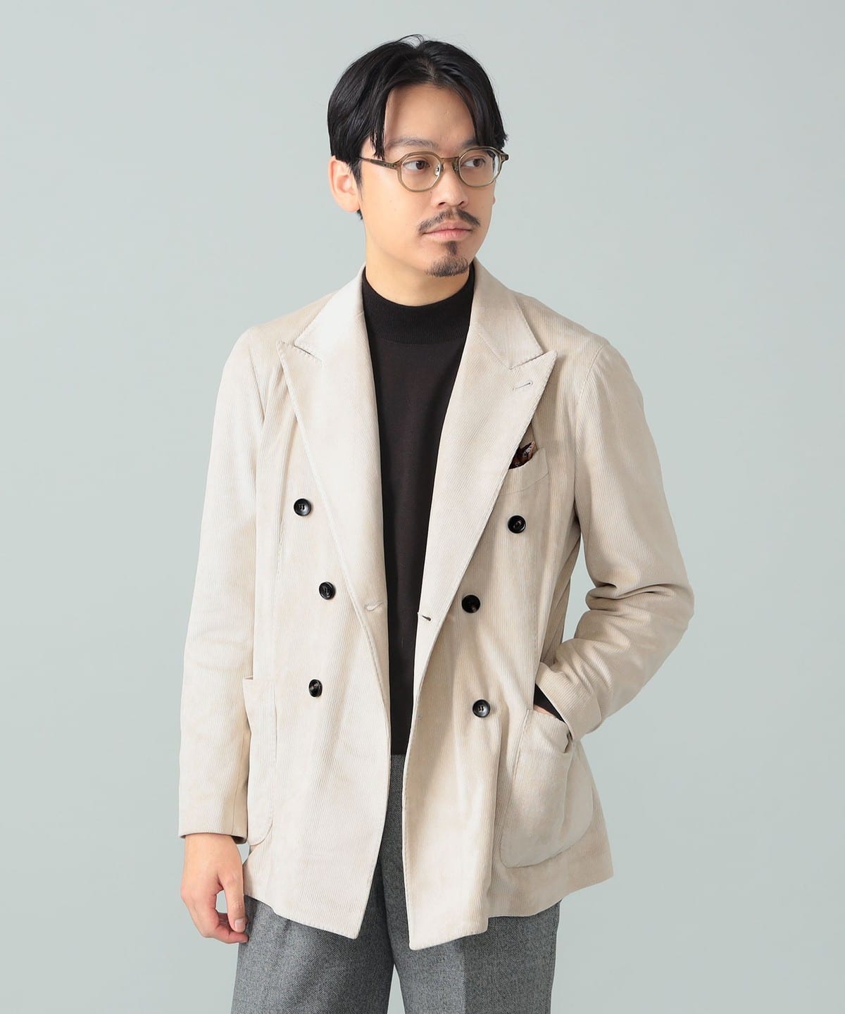 BEAMS F（ビームスF）【別注】Finjack / ポリエステル ジャージ ダブル