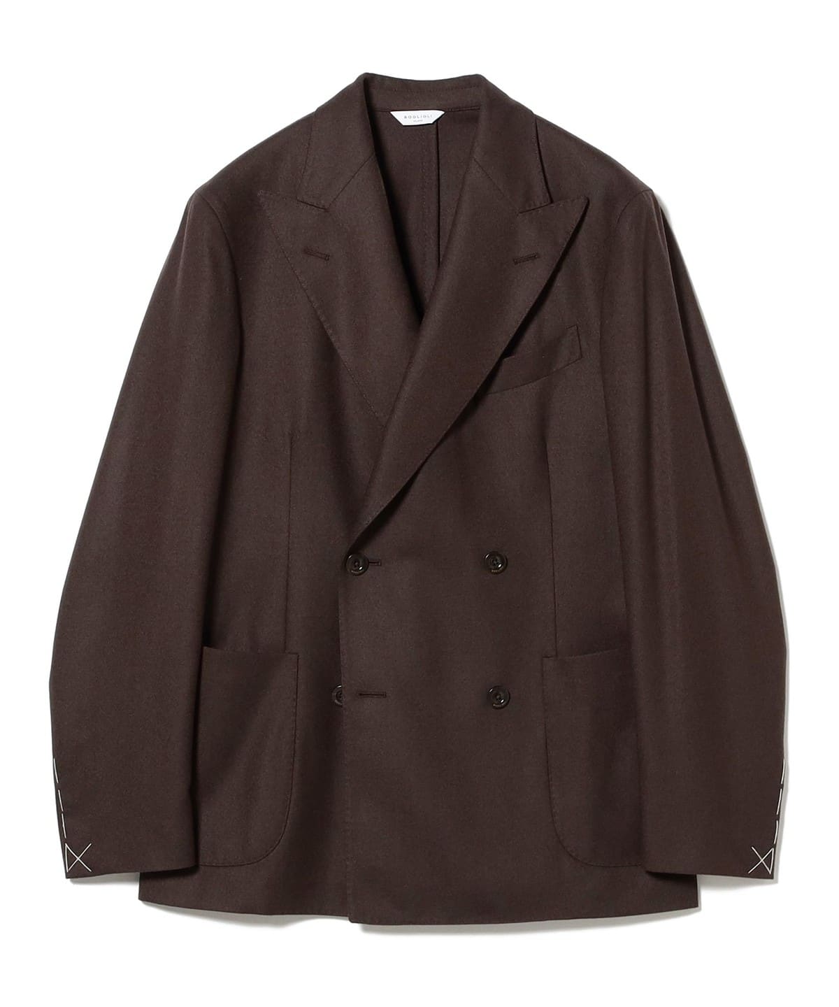 BOGLIOLI ボリオリ / DOVER ウール スーパーライトフランネル ダブルブレスト ジャケット ジャケット MEN BROWN/470 42 BOGLIOLI ボリオリ / DOVER ウール スーパーライトフランネル ダブルブレスト ジャケット ジャケット MEN BROWN/470 42