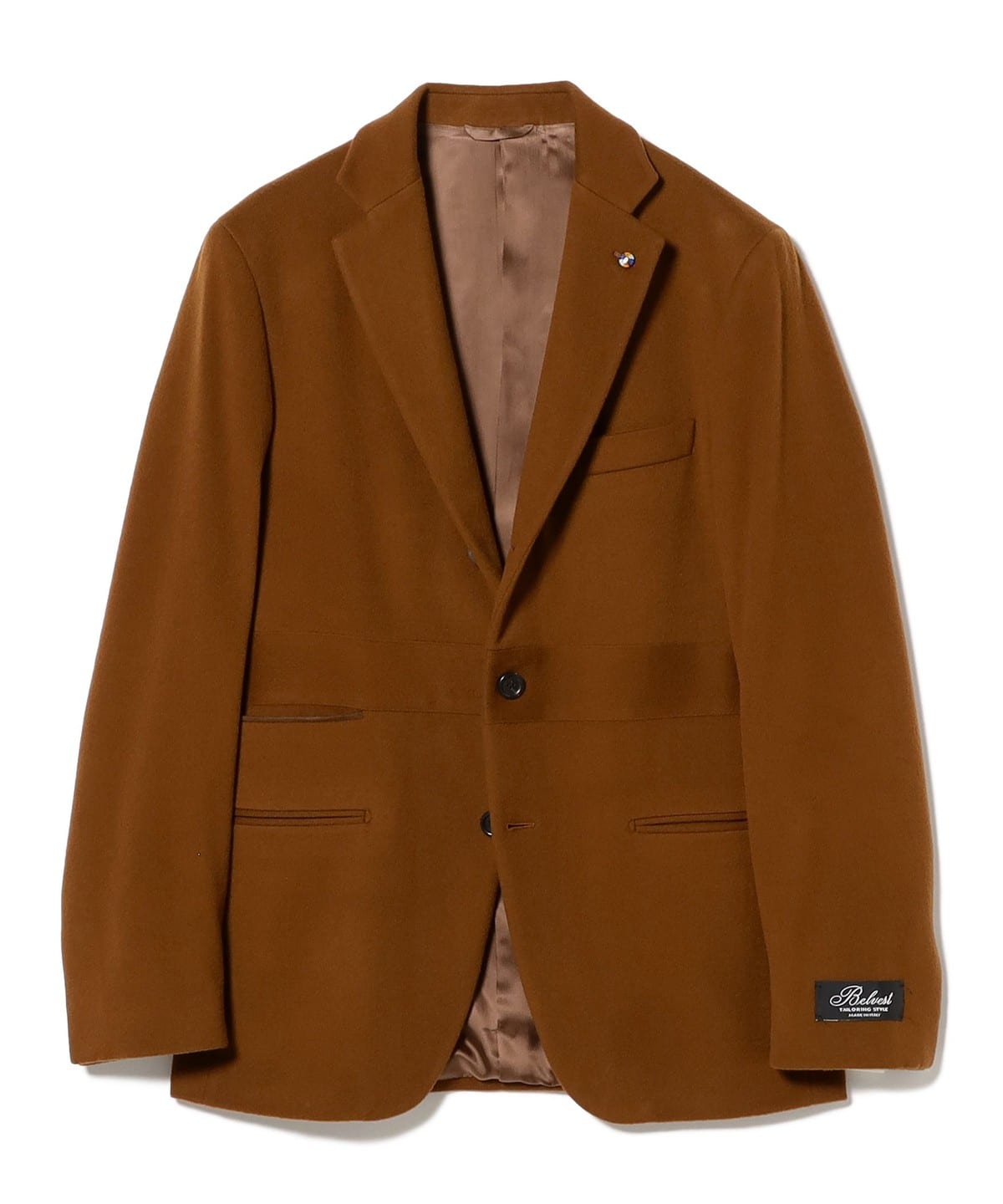 【別注】Belvest ベルベスト / ウール モダンノーフォーク ジャケット ジャケット MEN CAMEL/033 46 【別注】Belvest ベルベスト / ウール モダンノーフォーク ジャケット ジャケット MEN CAMEL/033 46