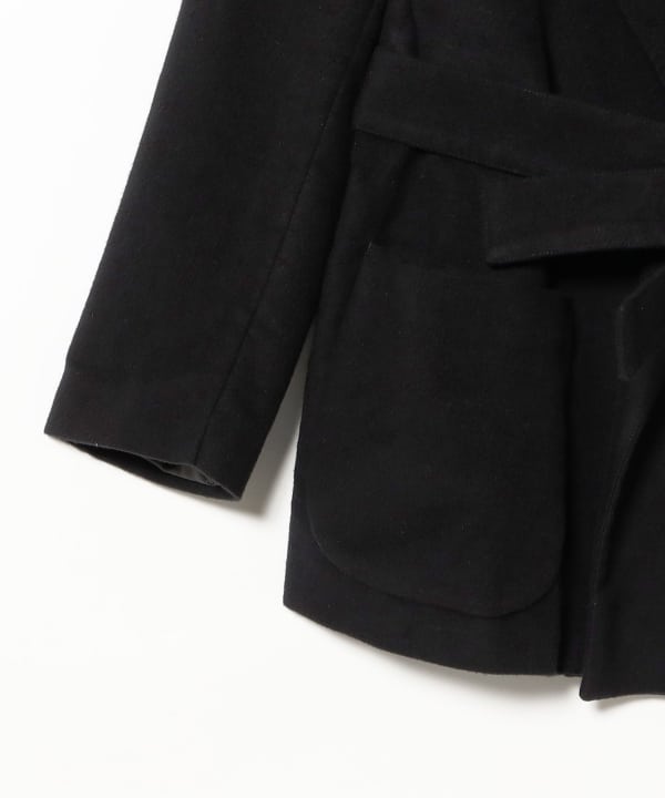 Le Barche / Santa lucia コットンシルク ショールカラー ベルテッド ジャケット