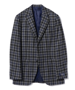 ▲BEAMS F / DI PRAY ガンクラブチェック 3ボタンジャケット◎