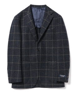 ▲BEAMS F / BOTTOLI ウィンドウペーン 3ボタンジャケット◎