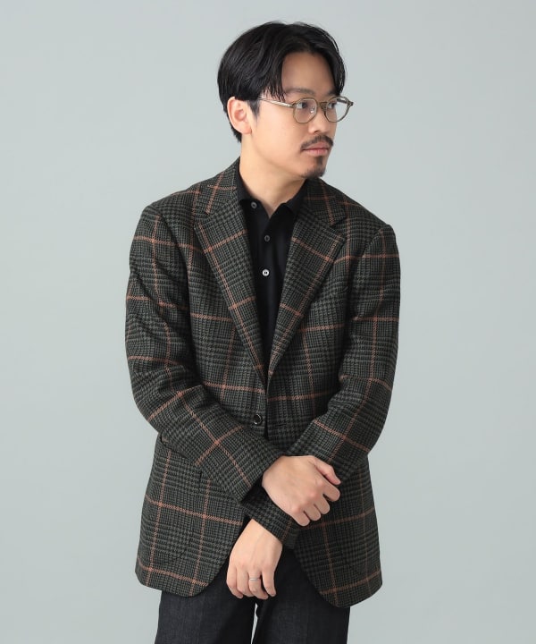 BEAMS F（ビームスF）MARLING & EVANS グレンチェック オーバーペーン