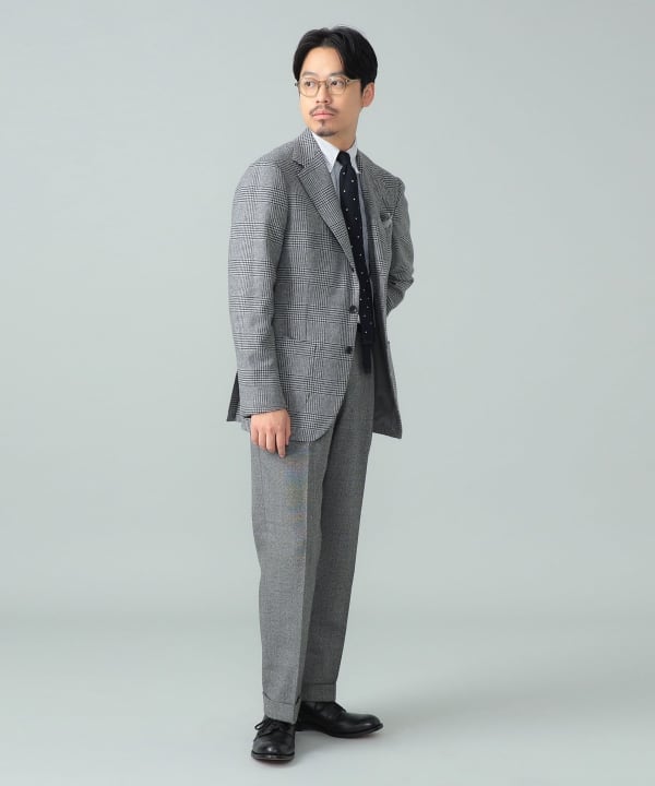 BEAMS F（ビームスF）MARLING & EVANS ウールカシミヤ グレンチェック