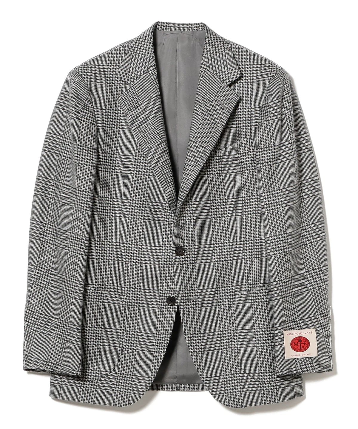 MARLING & EVANS ウールカシミヤ グレンチェック ジャケット ジャケット MEN GREY/D4 48 MARLING & EVANS ウールカシミヤ グレンチェック ジャケット ジャケット MEN GREY/D4 48