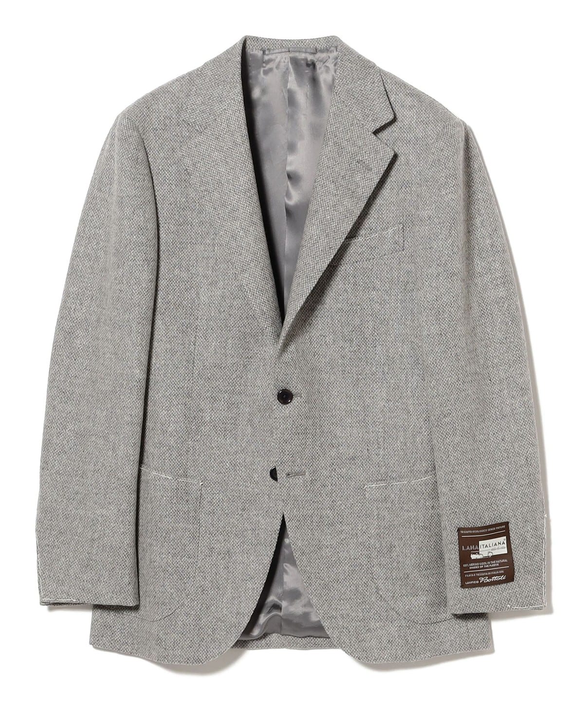 BOTTOLI ウール ソリッド ジャケット ジャケット MEN LT. GREY/1128 50 BOTTOLI ウール ソリッド ジャケット ジャケット MEN LT. GREY/1128 50