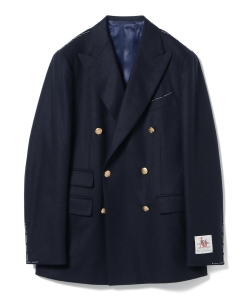 ▲BEAMS F / FOX BROTHERS フランネル ダブルブレスト ブレザー◎