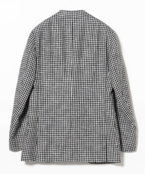 BEAMS F（ビームスF）×FERLAのテーラードジャケット　春夏　44 BEAMS F（ビームスF）FERLA ミックスファブリック チェック