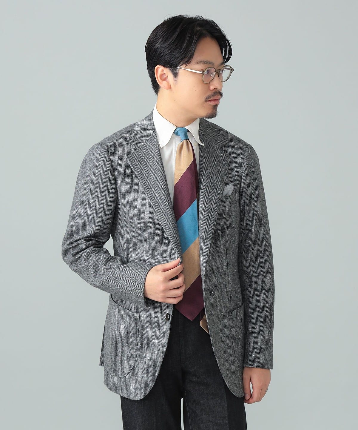 BEAMS F（ビームスF）LORO PIANA FABRIC ミックスファブリック