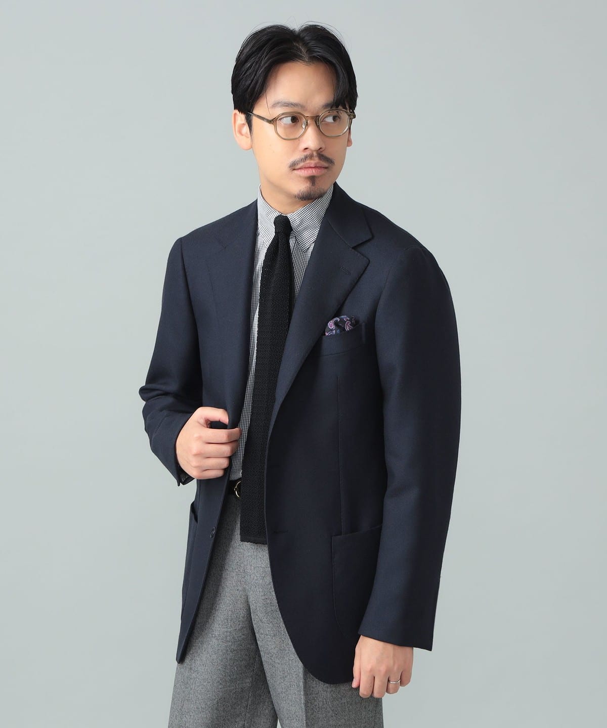 BEAMS F（ビームスF）BEAMS F EXCLUSIVE FABRIC ウール ホップサック