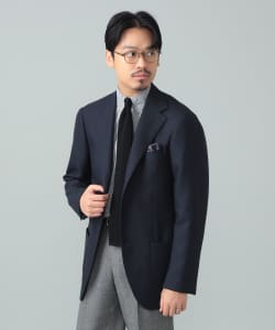 BEAMS F EXCLUSIVE FABRIC ウール ホップサック ジャケット