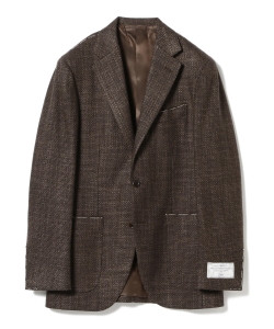 ▲BEAMS F / CANONICO ウールシルク ホップサック ジャケット◎