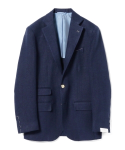 ▲De Petrillo / NAPOLI リネン 3ボタン ブレザー