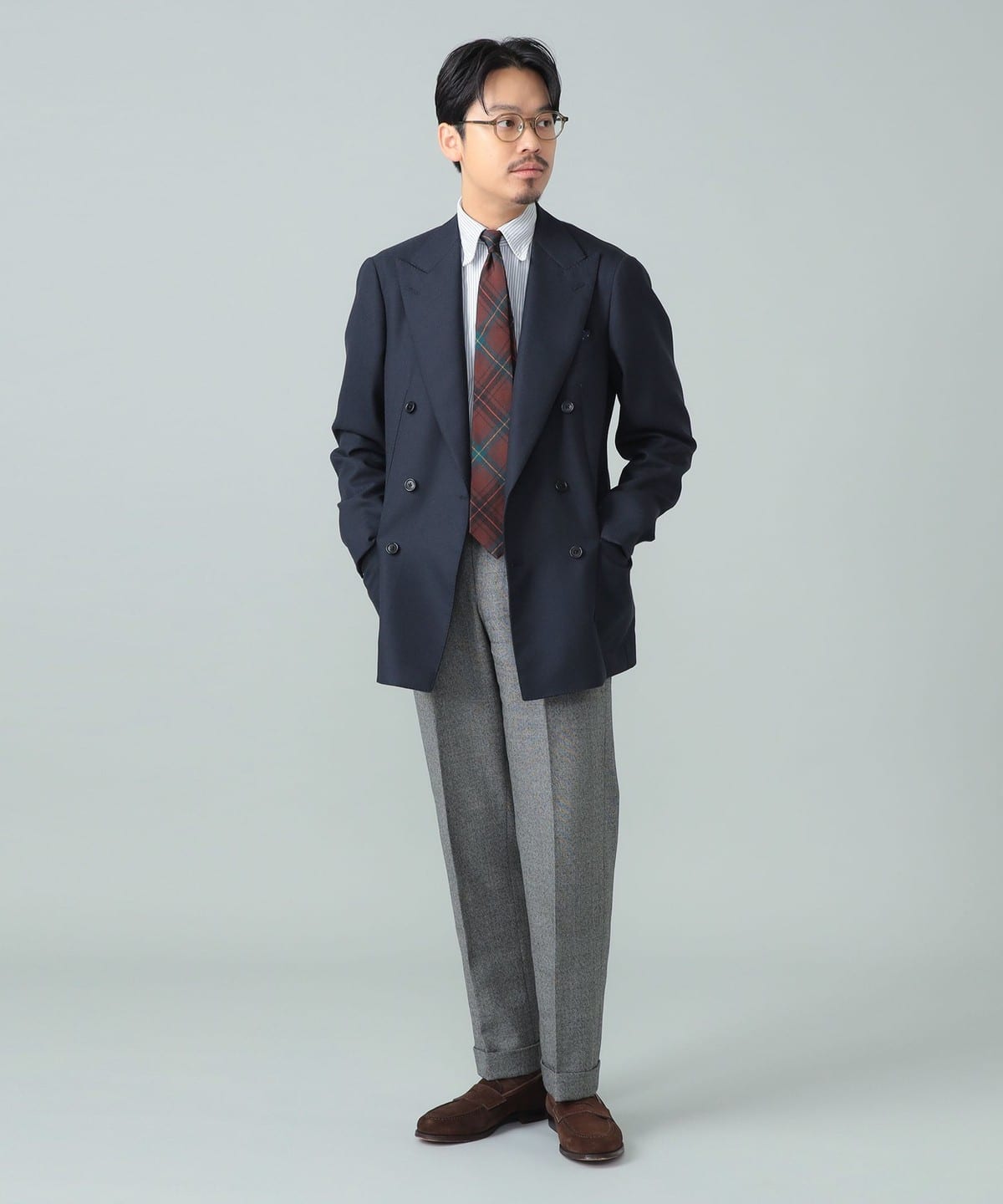 BEAMS F（ビームスF）BEAMS F EXCLUSIVE FABRIC ウール ホップサック