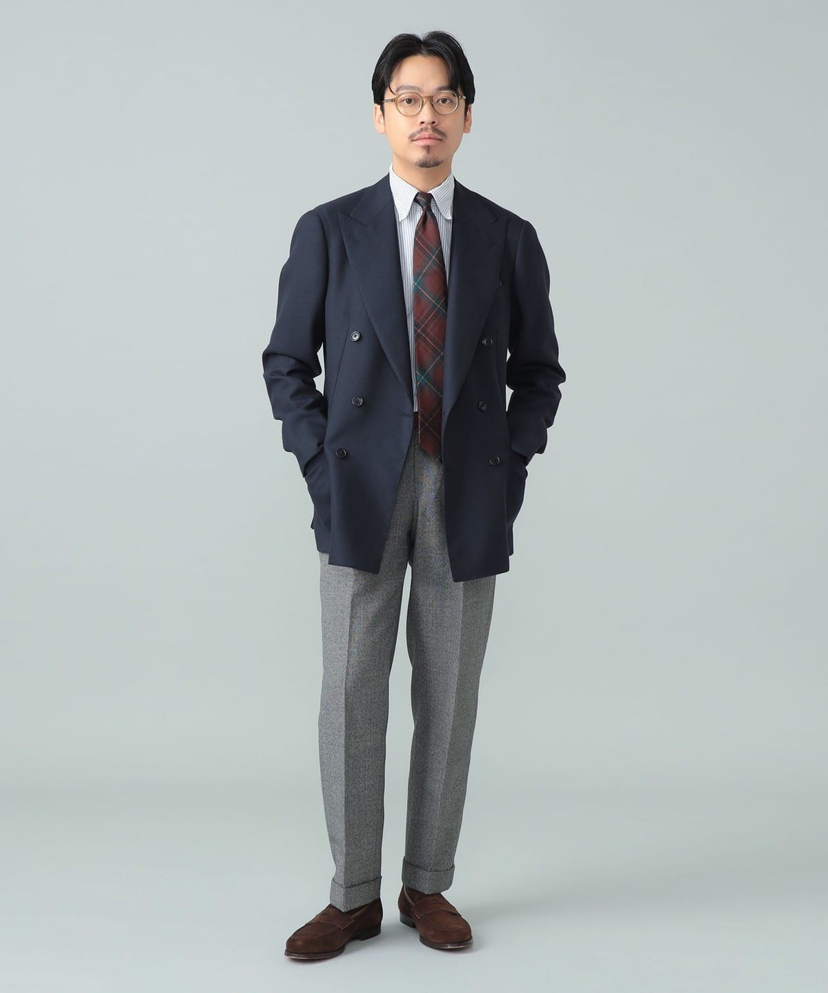 BEAMS F（ビームスF）BEAMS F EXCLUSIVE FABRIC ウール ホップサック