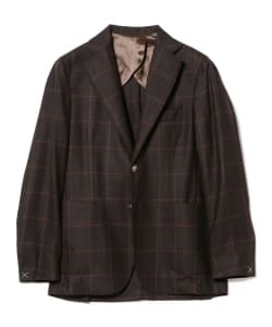 BARBA NAPOLI / B ACTIVE ウール ウインドウペーン ジャケット