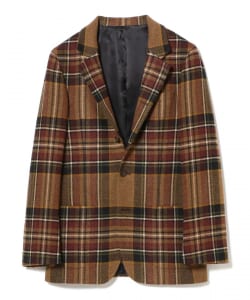 【別注】New&Lingwood / ウール ビッグチェック 5つボタン ジャケット