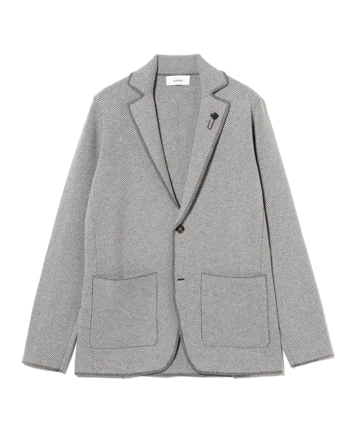 BEAMS F（ビームスF）LARDINI / ウール ヘリンボーン パイピング