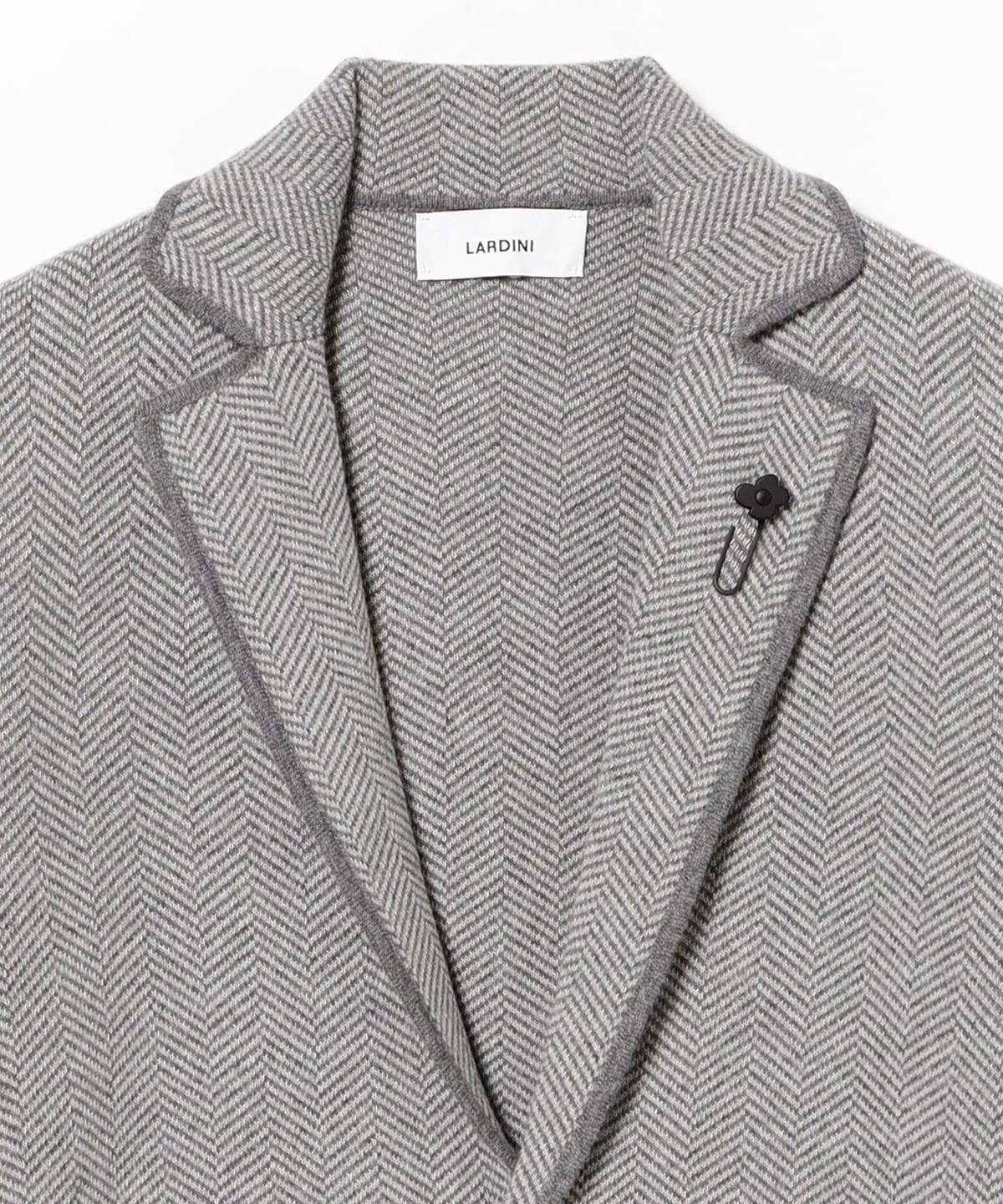 BEAMS F（ビームスF）LARDINI / ウール ヘリンボーン パイピング