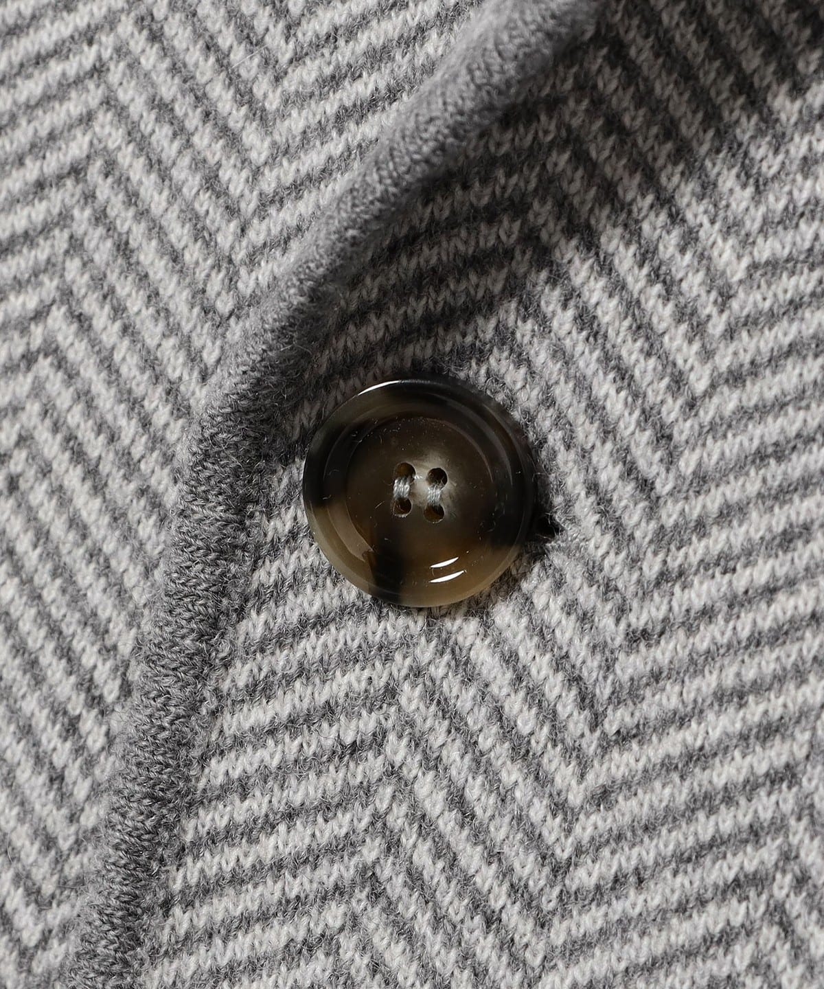 BEAMS F（ビームスF）LARDINI / ウール ヘリンボーン パイピング