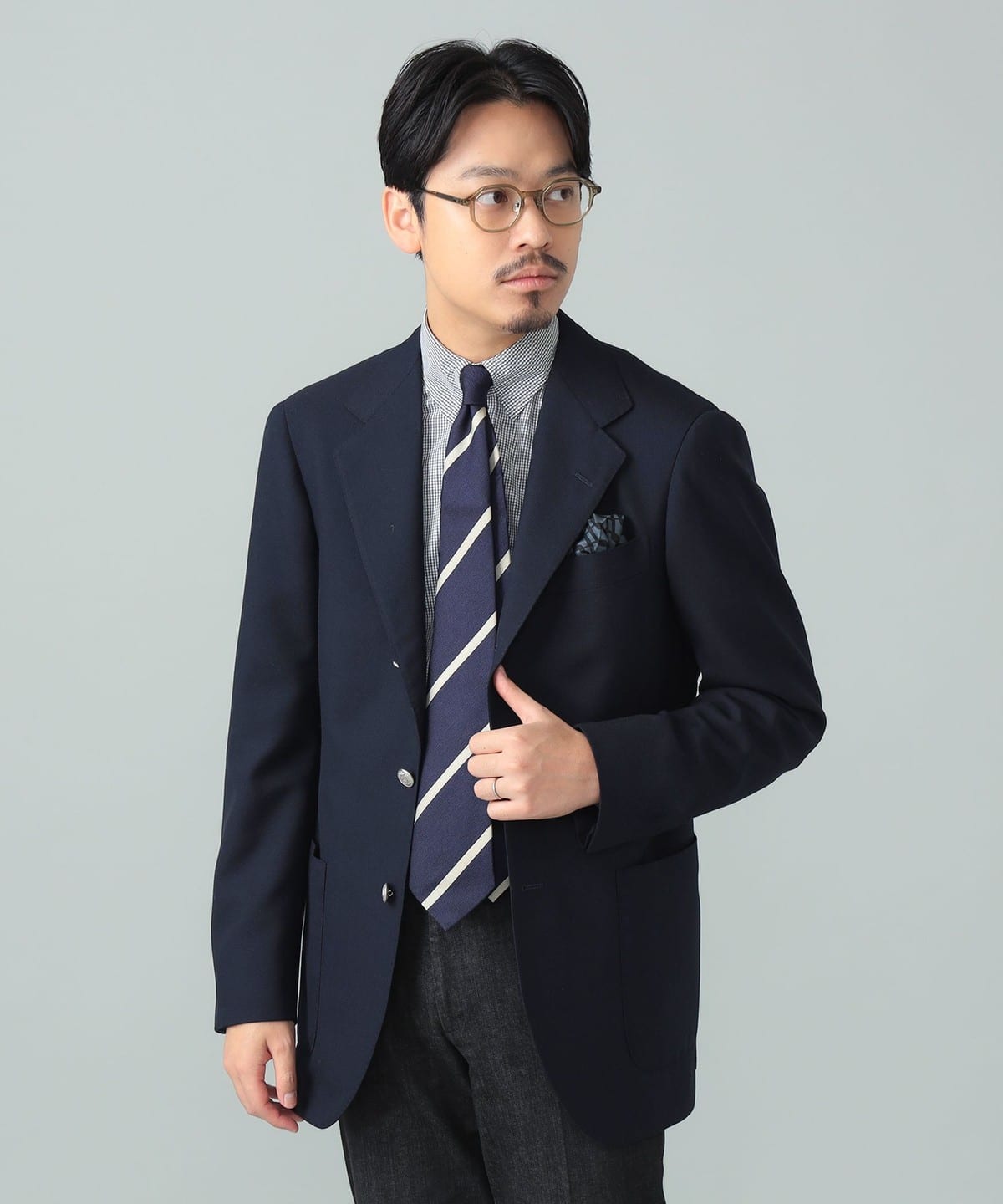 BEAMS F（ビームスF）HANDMADE Alfred Brown ウール ブレザー