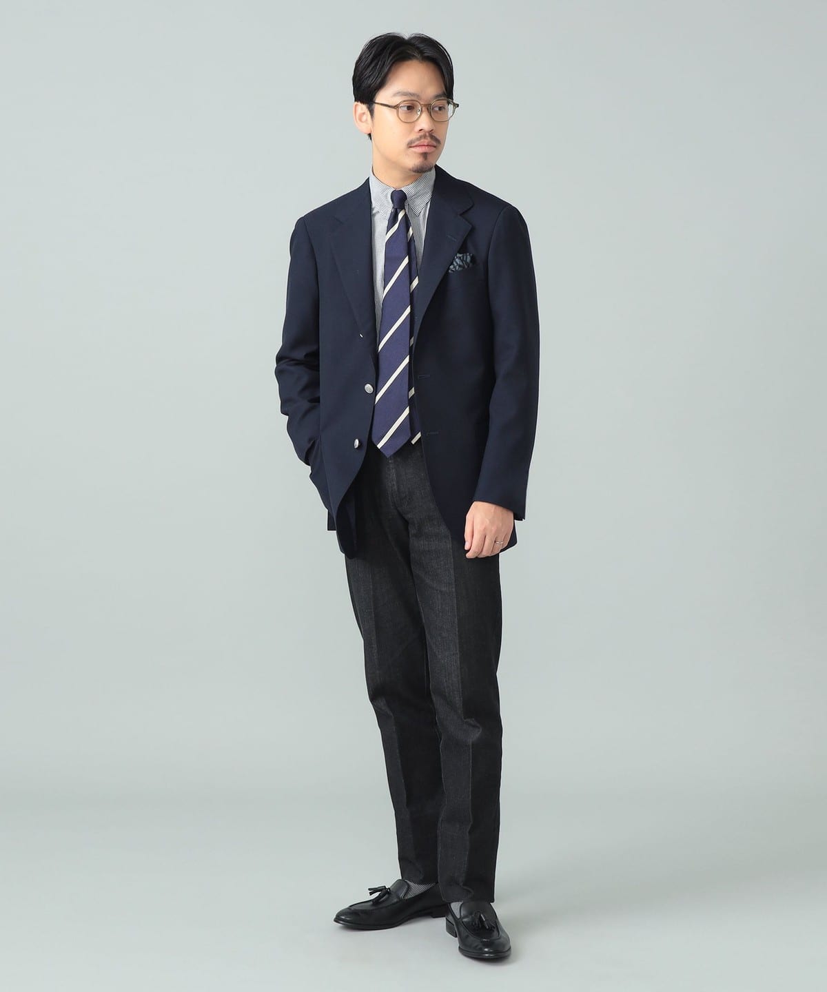 BEAMS F（ビームスF）HANDMADE Alfred Brown ウール ブレザー 