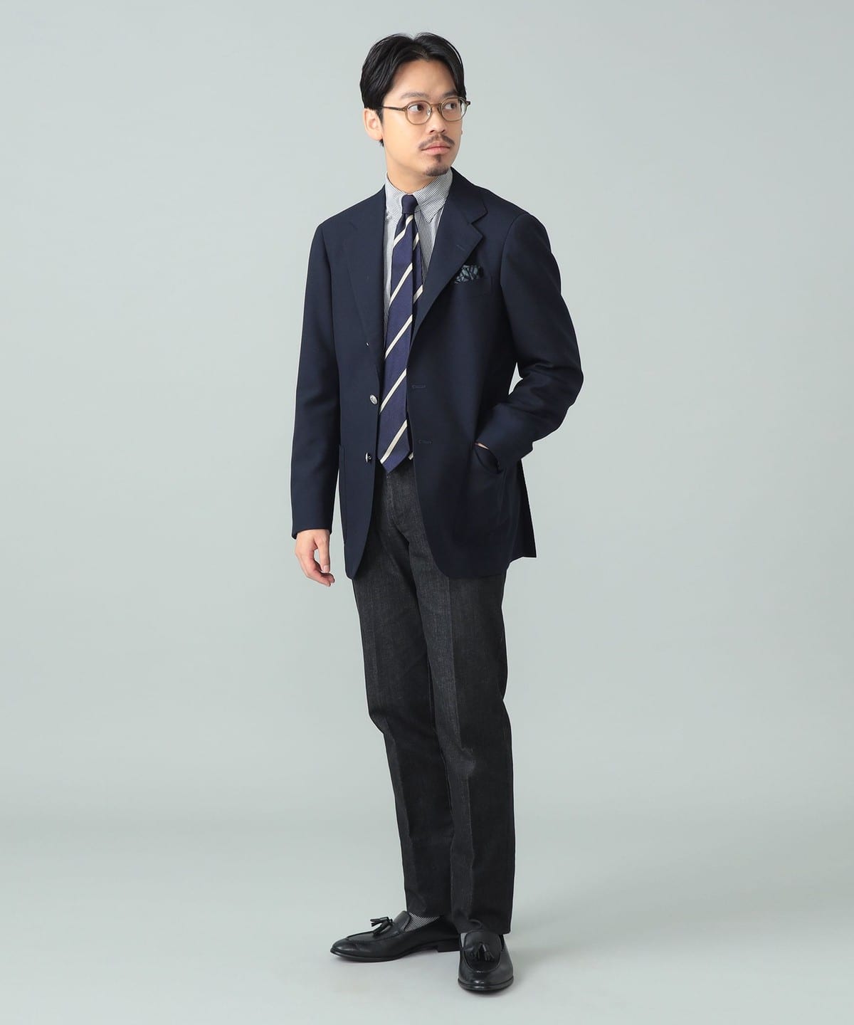 BEAMS F（ビームスF）HANDMADE Alfred Brown ウール ブレザー