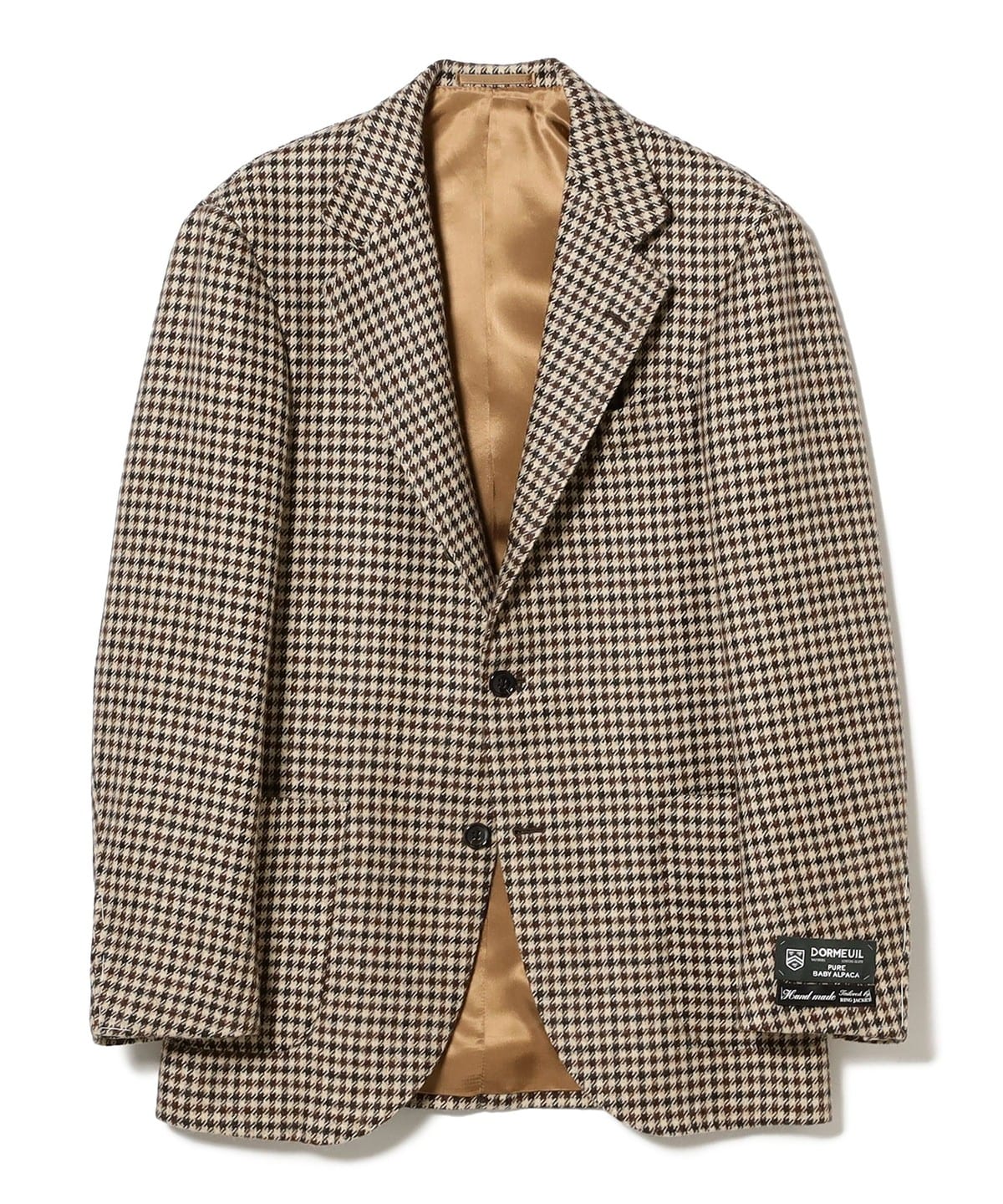 BEAMS F（ビームスF）HANDMADE DORMEUIL アルパカ ガンクラブチェック