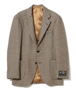 HANDMADE DORMEUIL アルパカ ガンクラブチェック ジャケット