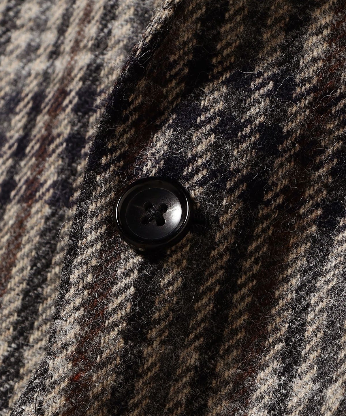 BEAMS F（ビームスF）HANDMADE MAGEE ウール チェック ジャケット 