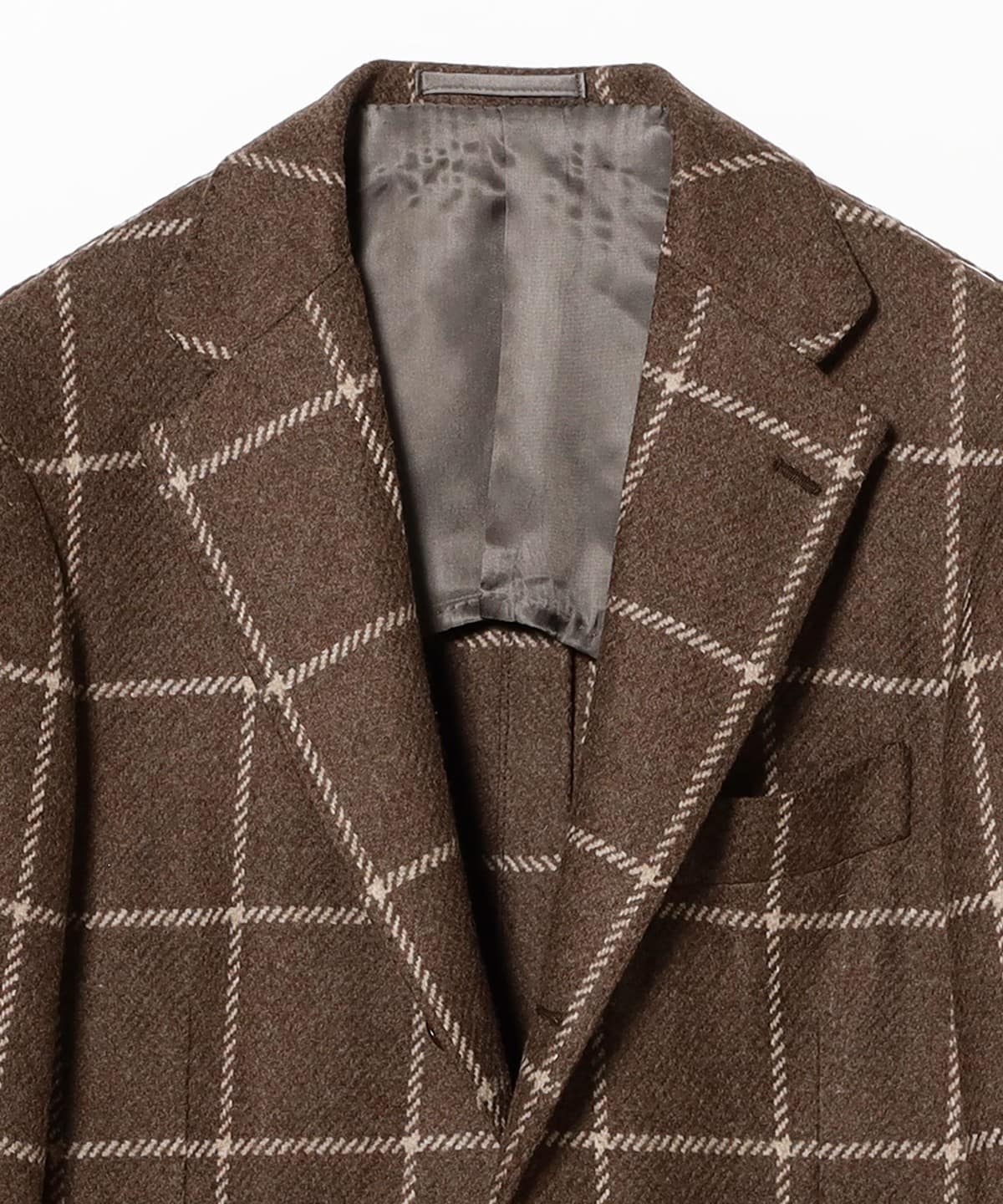 BEAMS F（ビームスF）EASY LEOMASTER ウールナイロン ウインドウペーン