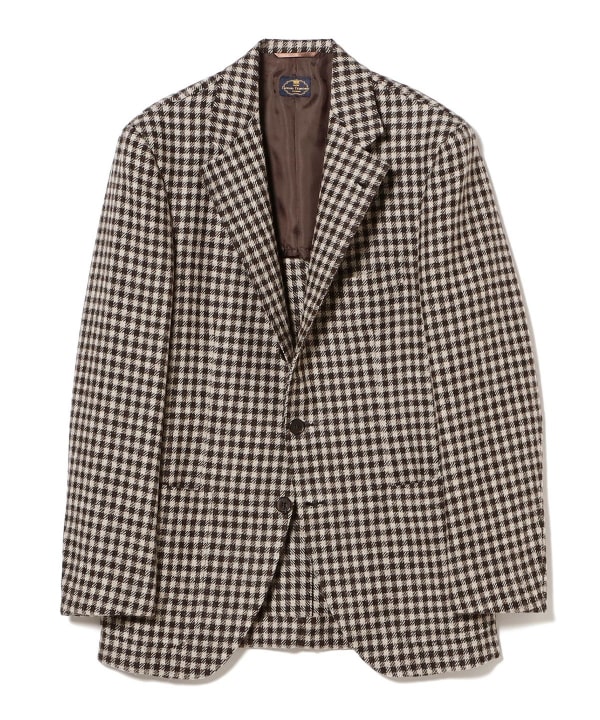 【別注】SARTORIA TRAMONTO / ウール シェパードチェック ツイード ジャケット