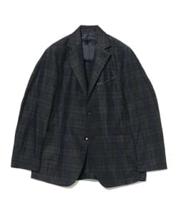 【別注】Finjack / ミックスファブリック クレープ ジャケット