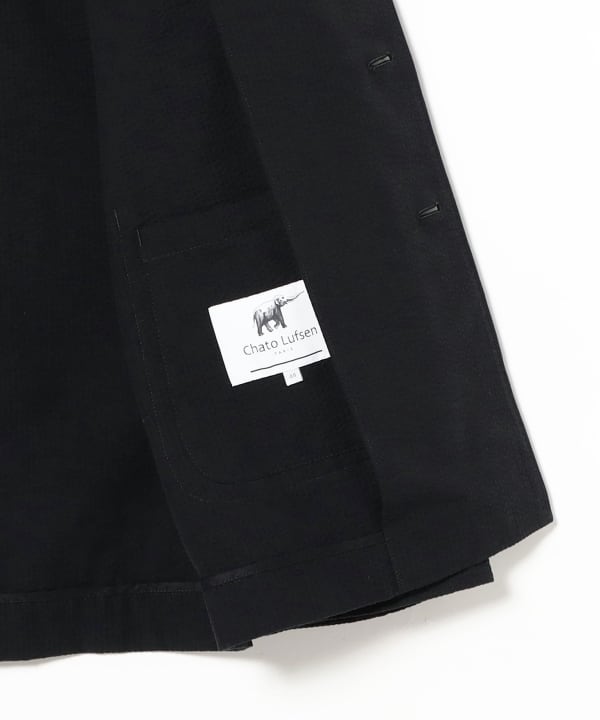 [Special order] Chato Lufsen / EASY BORESTIER Cotton Seersucker Stand Collar Jacket