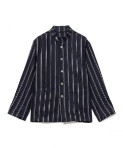 【別注】Chato Lufsen / EASY BORESTIER リネン ストライプ スタンドカラー ジャケット