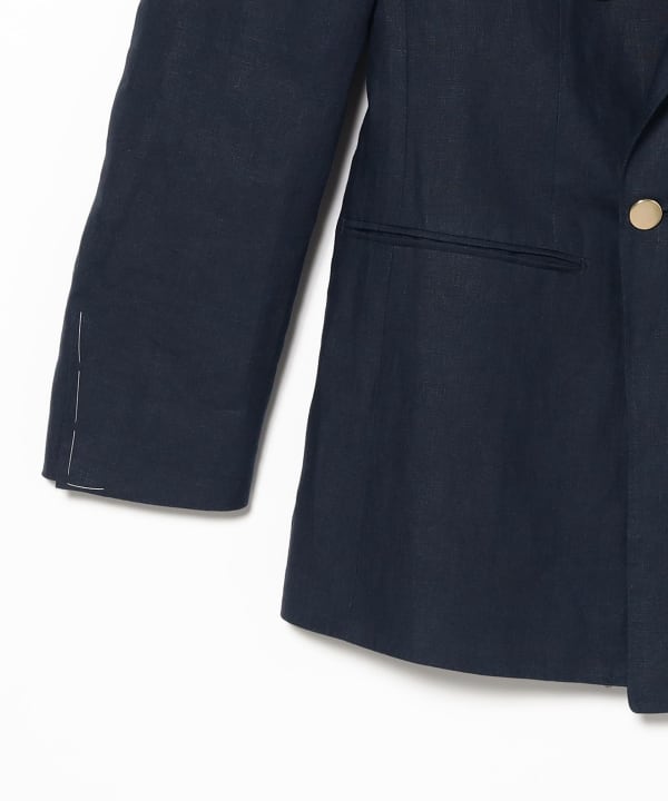 ジャケット・アウター BEAMS F COMERO DOUBLE-BREASTED JACKET BEAMS F (BEAMS F) [Special order] HUSBANDS / PALMAR Linen Double