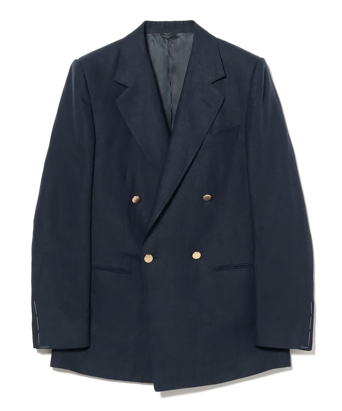 ジャケット・アウター BEAMS F COMERO DOUBLE-BREASTED JACKET BEAMS F (BEAMS F) [Special order] HUSBANDS / PALMAR Linen Double
